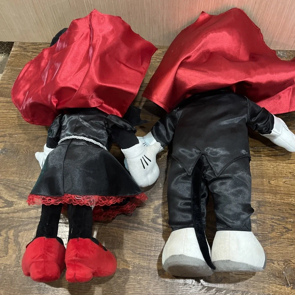 Set of Mickey Mouse As Dracula & Matching Minnie Halloween Door Greeters, 2017